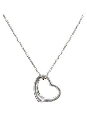 Tiffany & Co. Open Heart Necklace Ag925 Silver